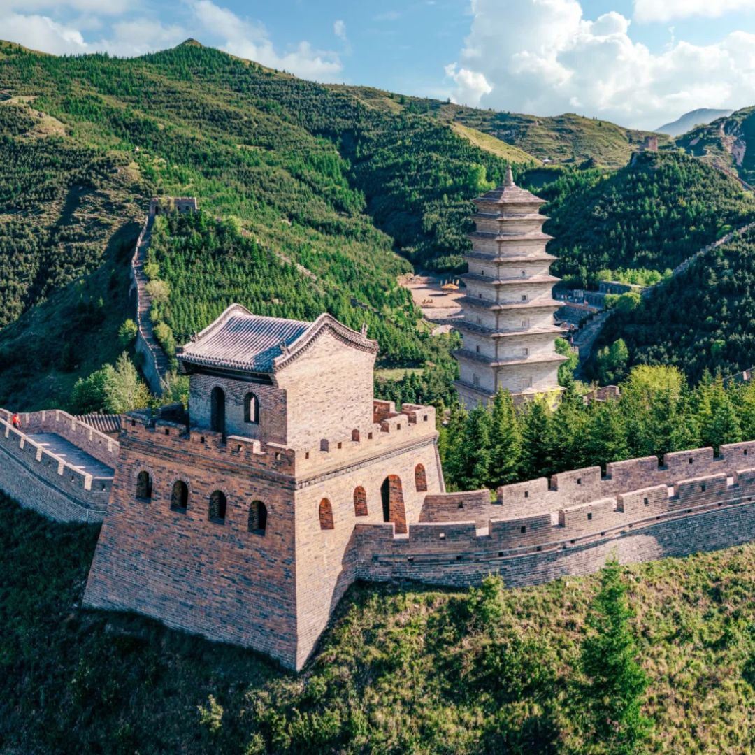 A scenic view of Yanmenguan