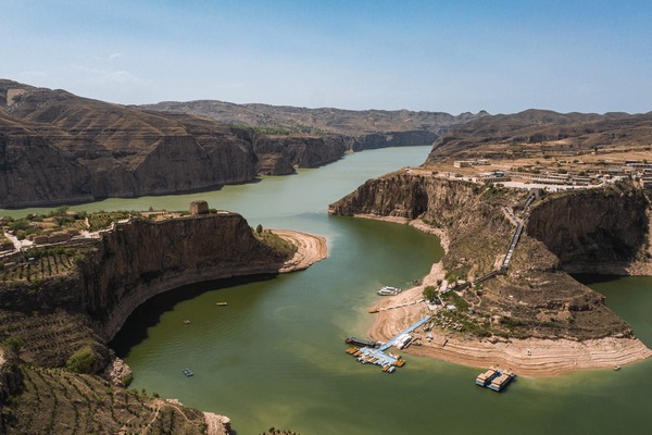 A scenic view of Yellow River Ancient Course Ruins