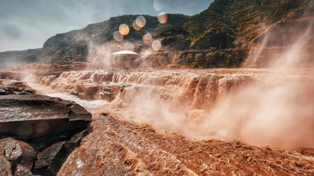 A scenic view of Yellow River Scenic Area