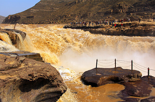 A scenic view of Yellow River Scenic Area