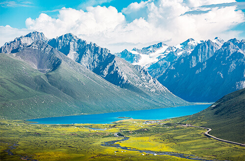 A scenic view of Yellow River Scenic Area