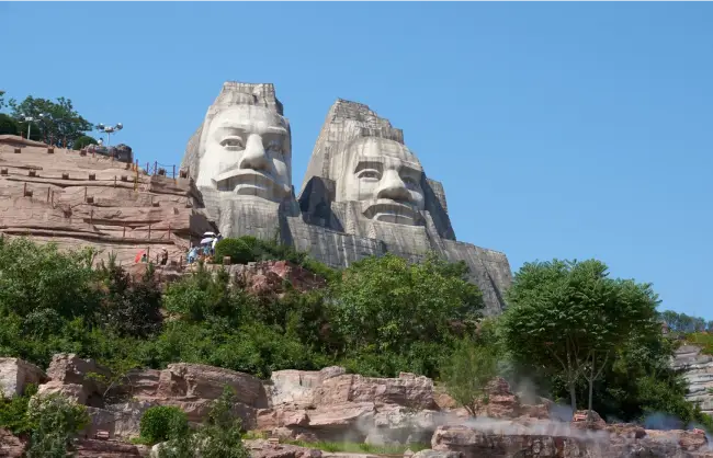 A scenic view of Yellow River Scenic Area