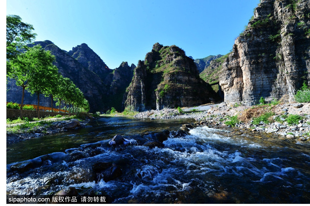 A scenic view of Yesanpo Scenic Area