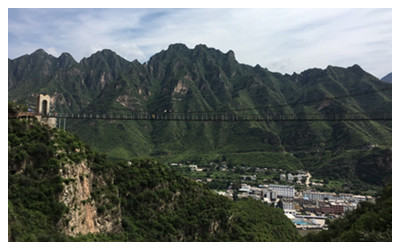 A scenic view of Yesanpo Scenic Area
