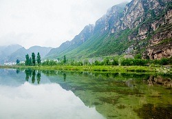 A scenic view of Yesanpo Scenic Area
