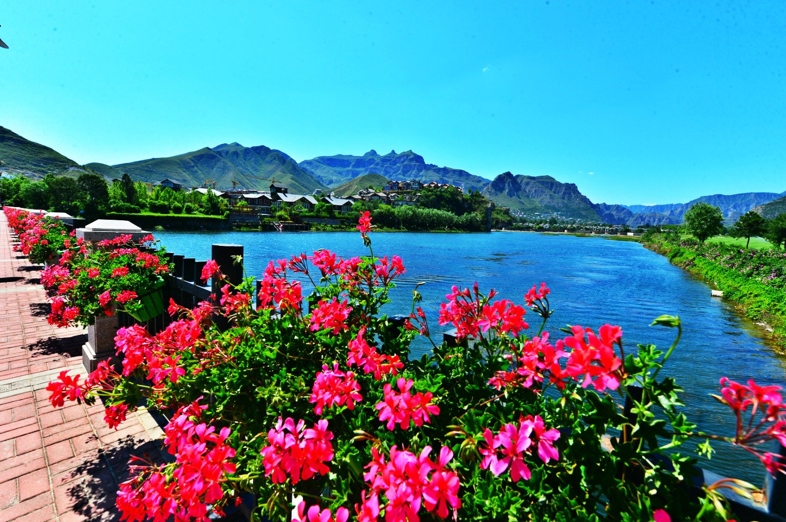 A scenic view of Yesanpo Scenic Area