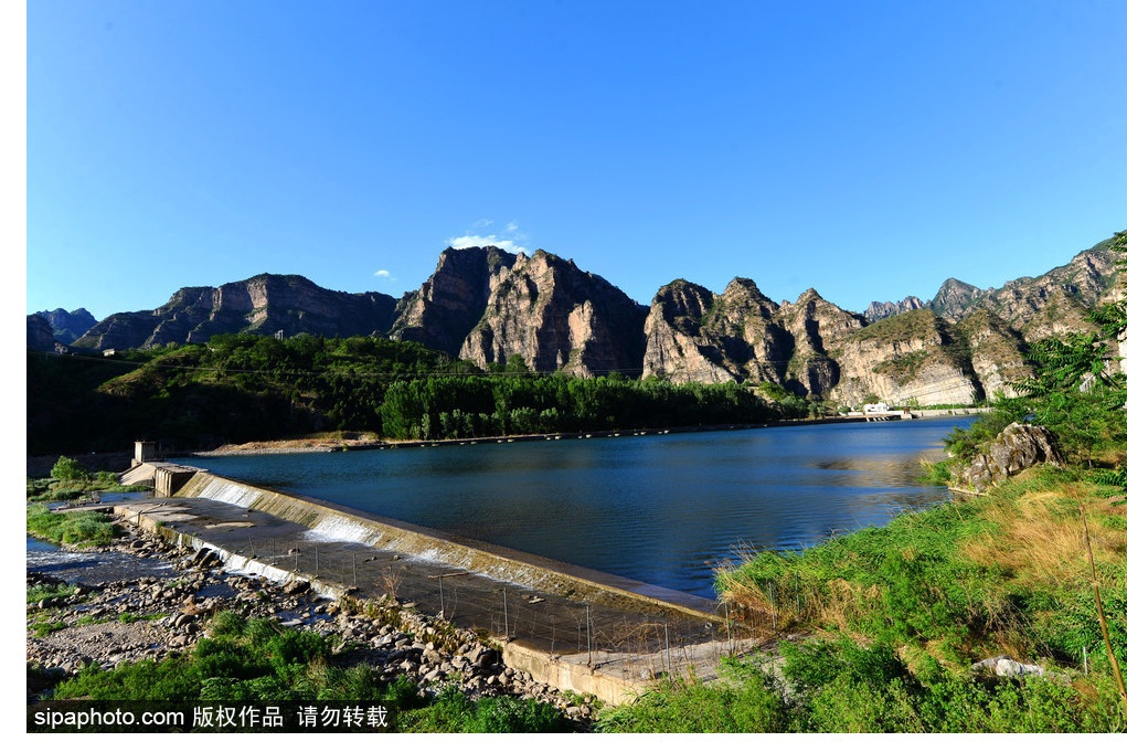 A scenic view of Yesanpo Scenic Area