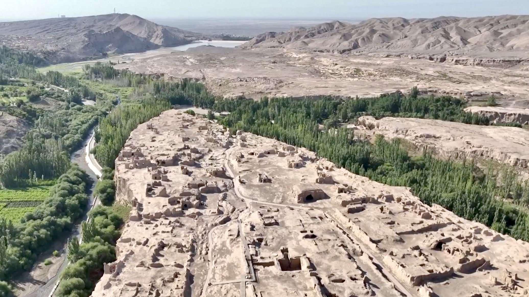 A scenic view of Yihe Ruins