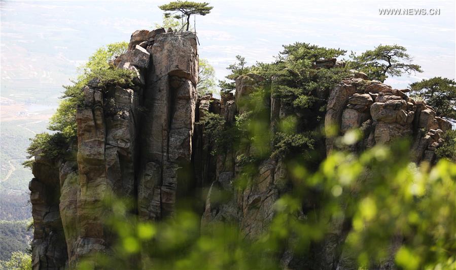 A scenic view of Yimeng Mountain