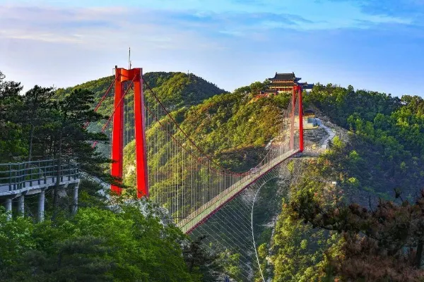 A scenic view of Yimeng Mountain