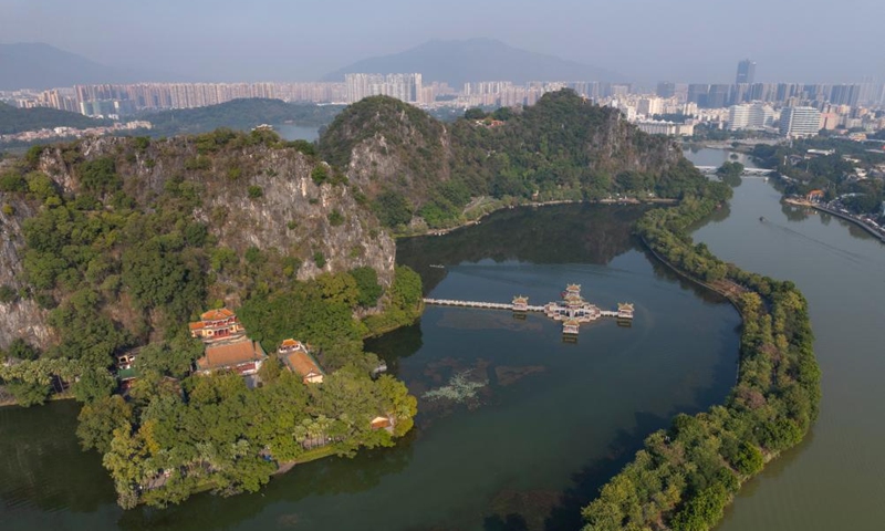 A scenic view of yinghuahu_scenic_area