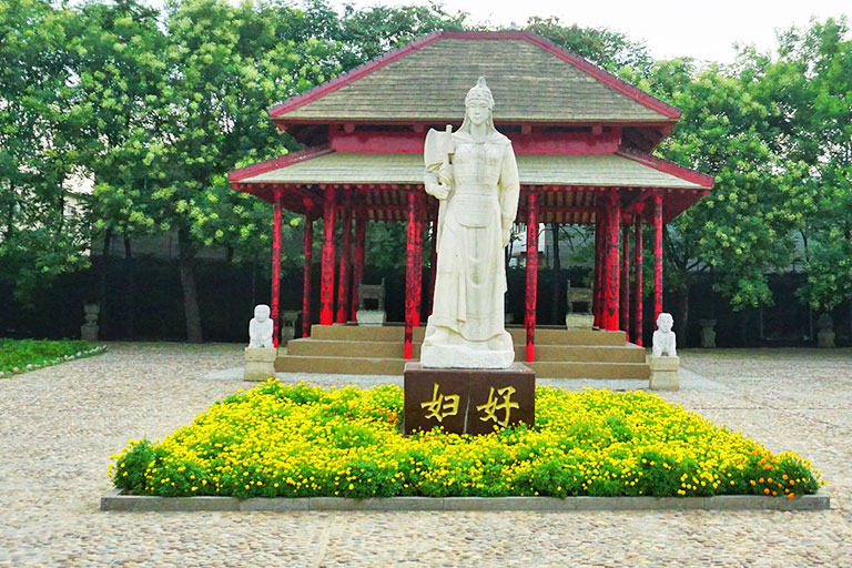 A scenic view of Yinxu Ruins