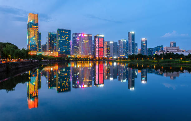 A scenic view of yiwu ancient city
