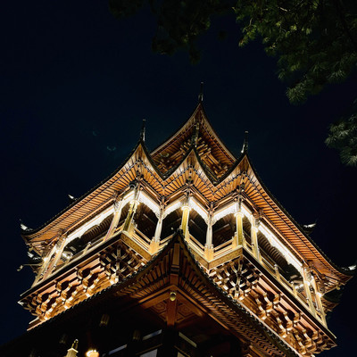 A scenic view of yiwu zhengjue temple