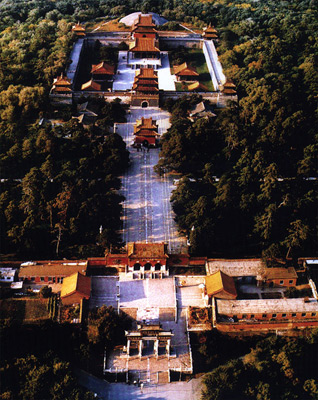 A scenic view of yongling mausoleum