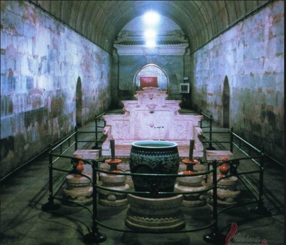 A scenic view of yongling mausoleum