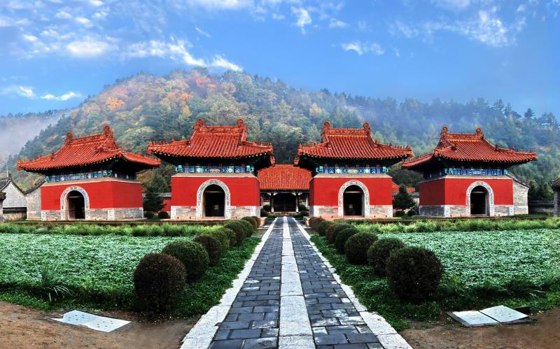A scenic view of yongling mausoleum