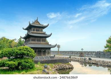 A scenic view of Yueyang Tower