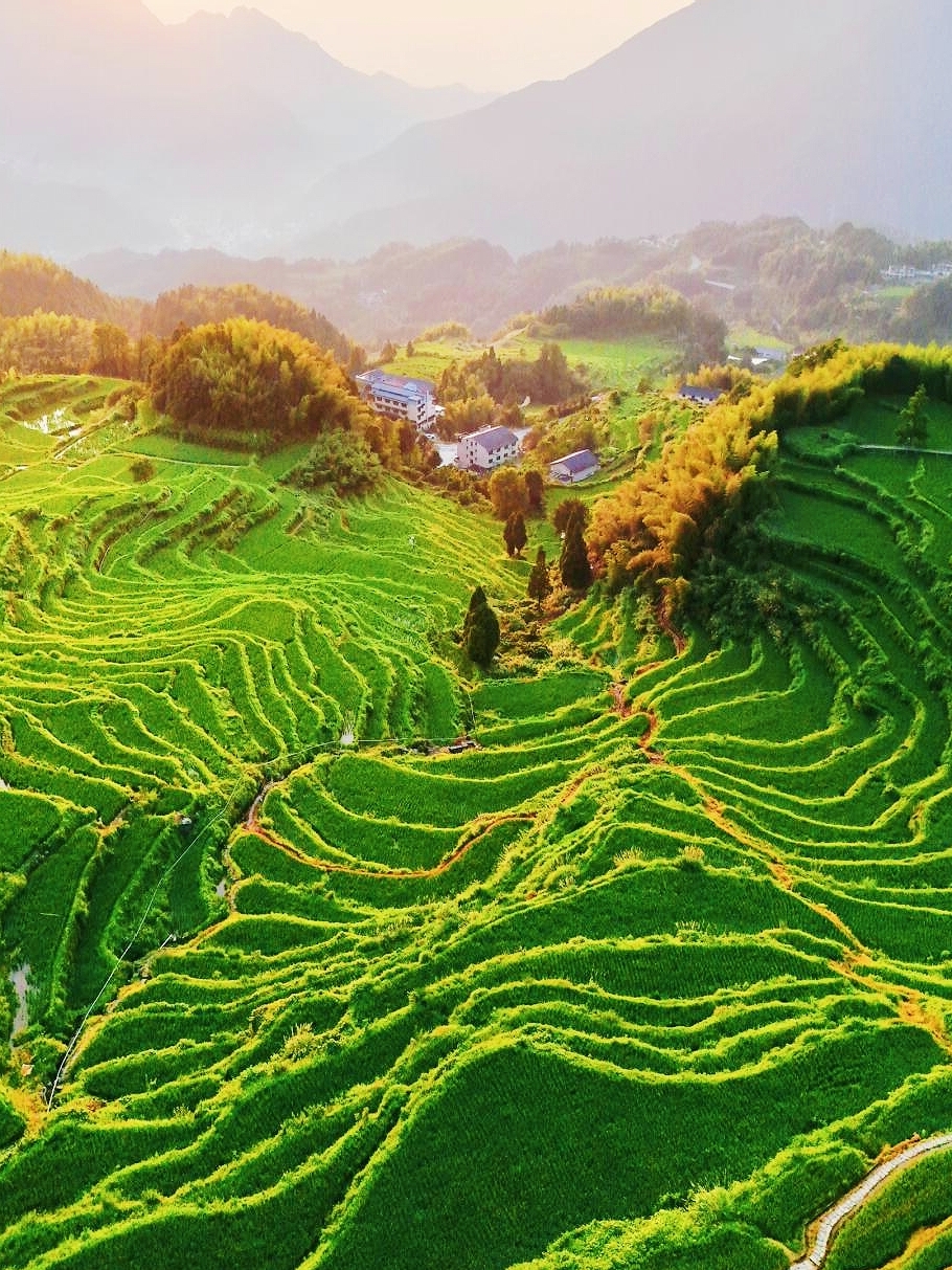 A scenic view of yunhe terraces