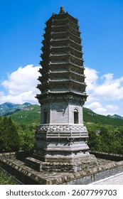 A scenic view of yunju_temple_and_stone_sutras
