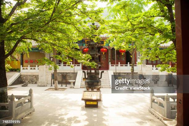 A scenic view of yunju_temple_and_stone_sutras