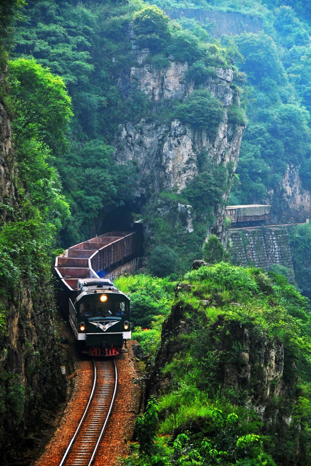 A scenic view of yunnan railway museum