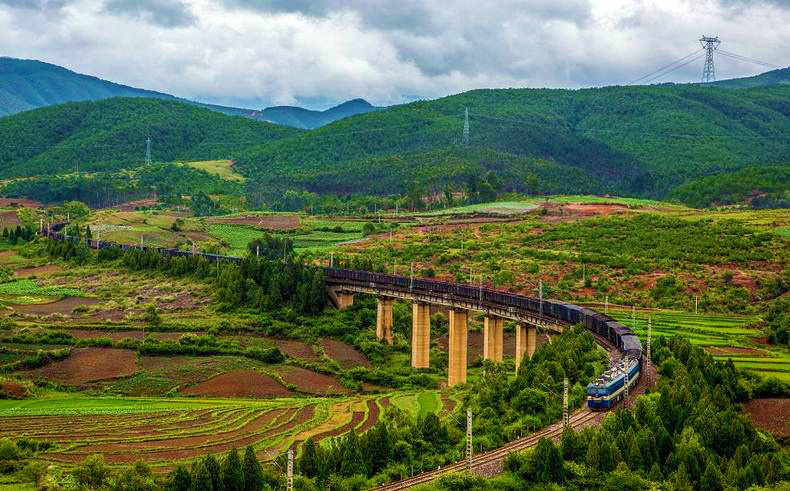 A scenic view of yunnan railway museum