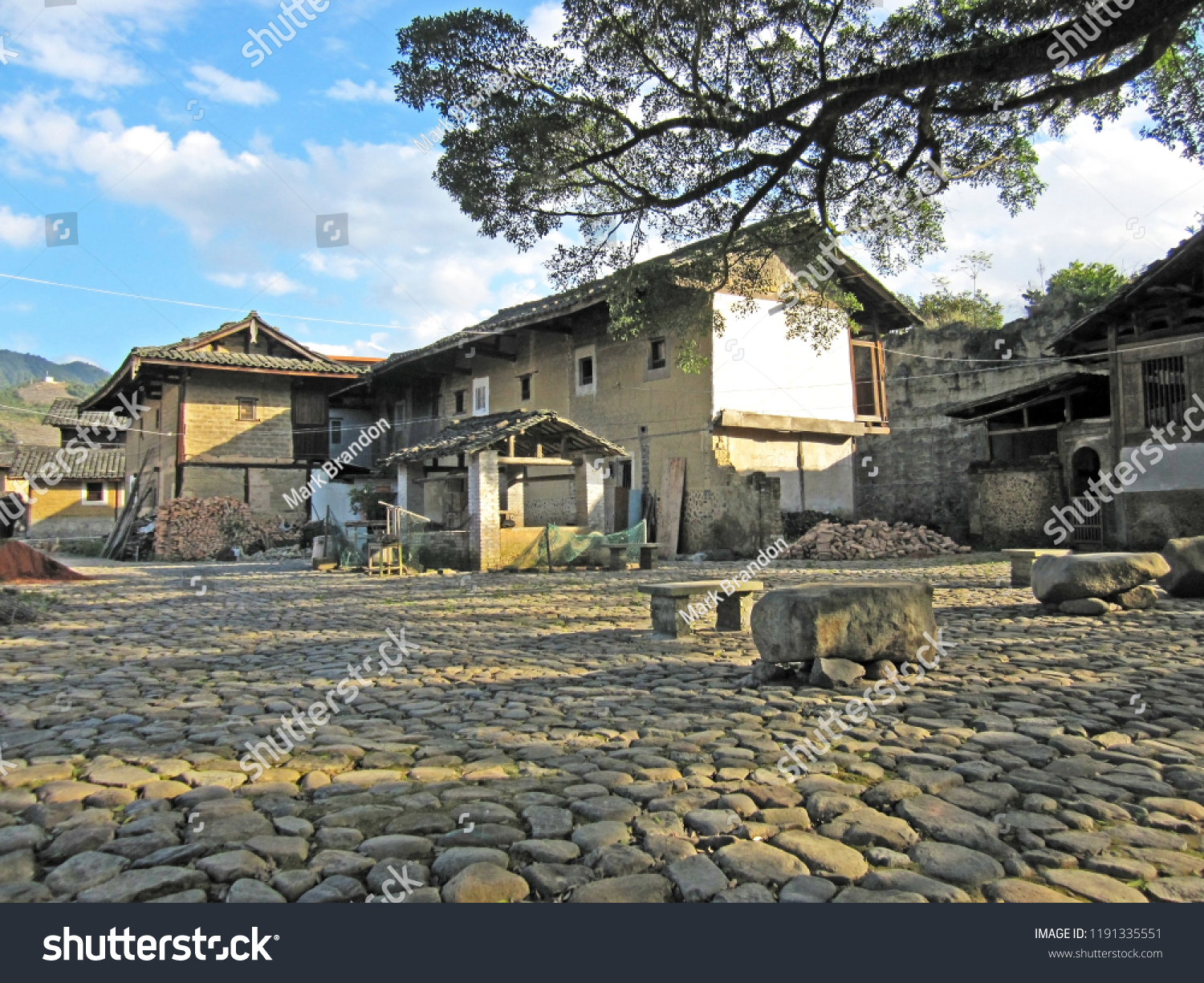A scenic view of yunshuiyao ancient town