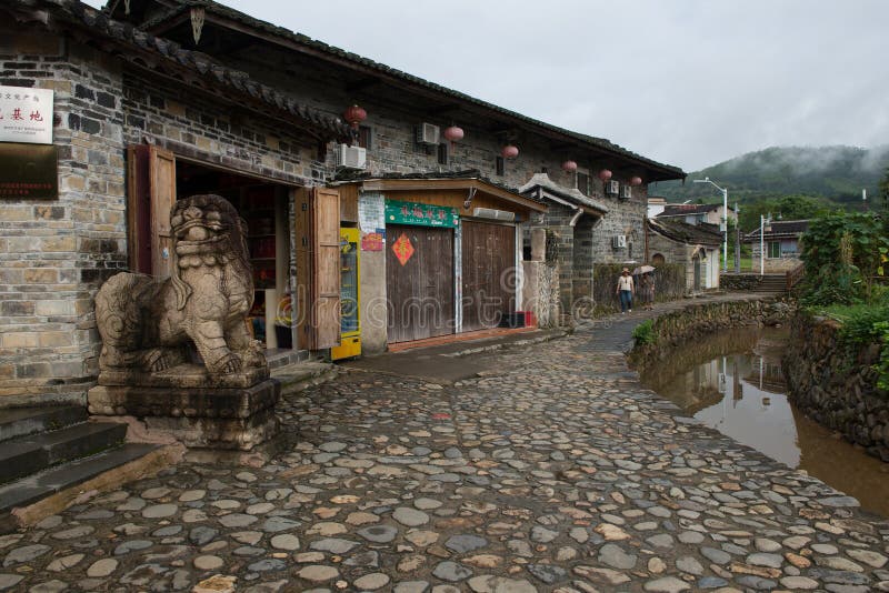 A scenic view of yunshuiyao ancient town
