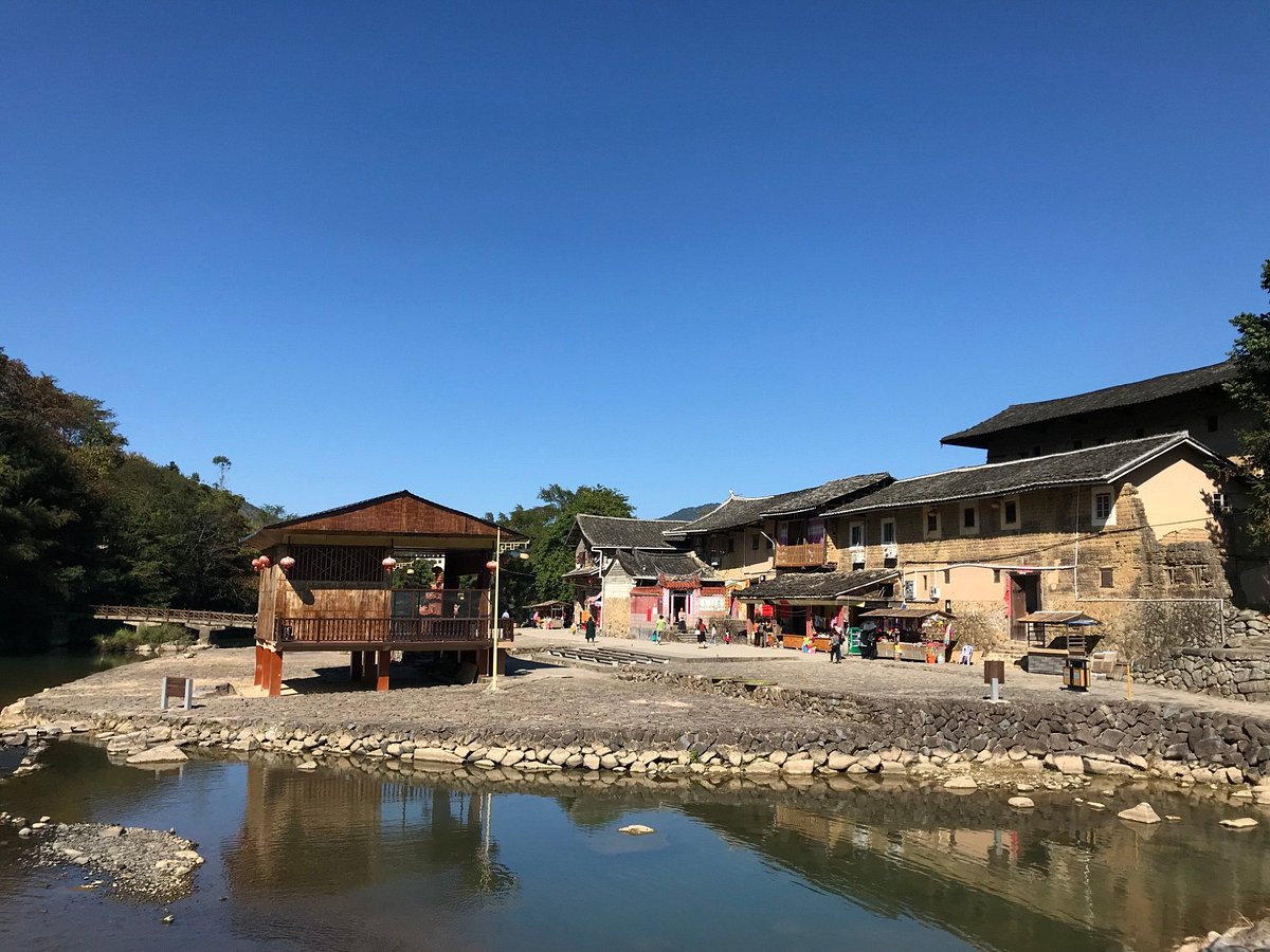 A scenic view of yunshuiyao ancient town