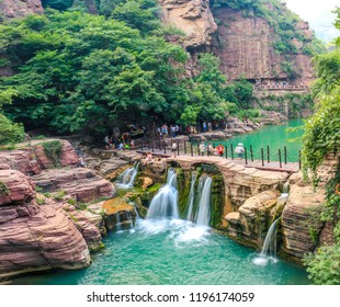 A scenic view of yuntai mountain scenic area