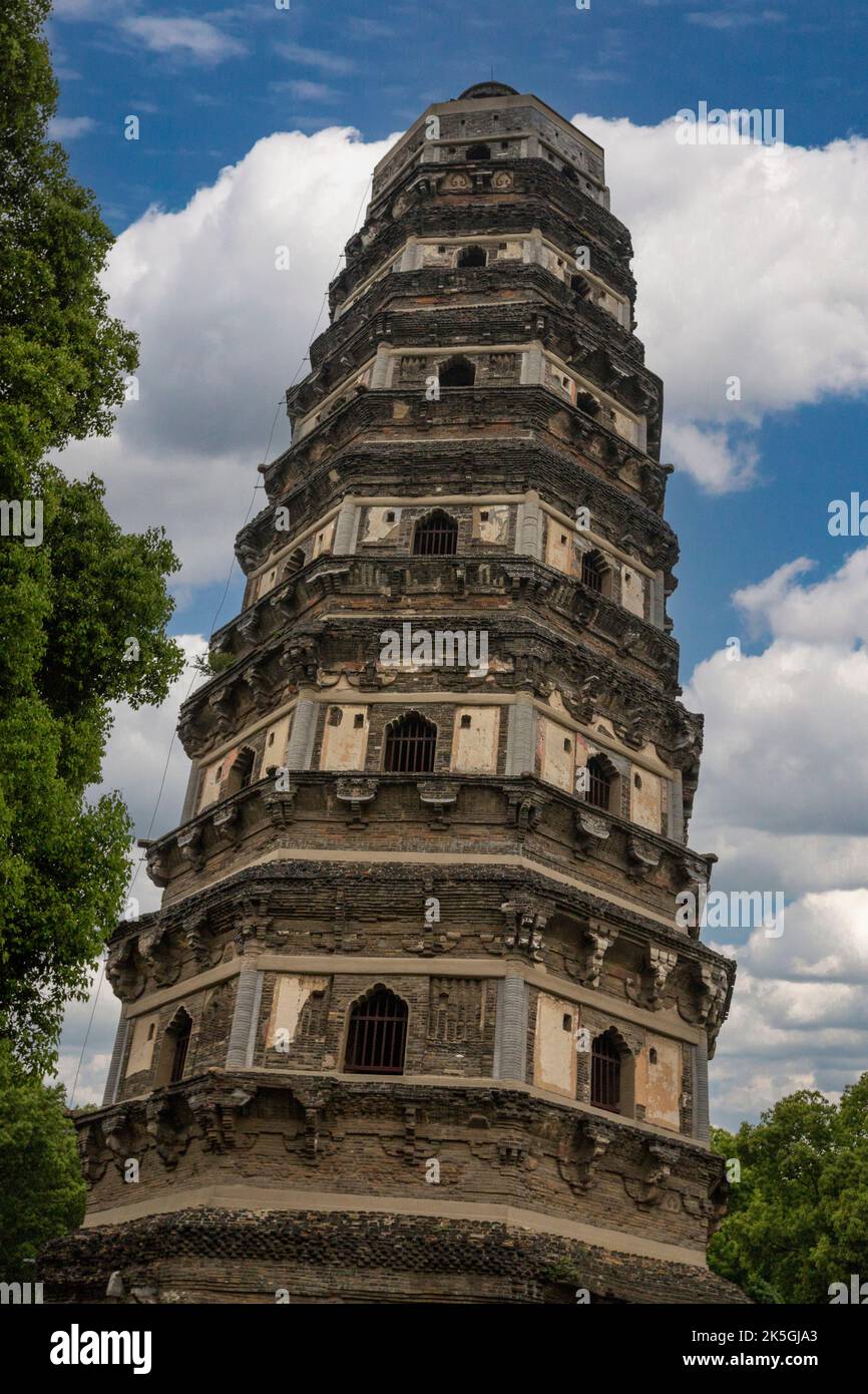 A scenic view of yunyan pagoda