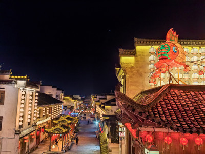 A scenic view of Yuxian Ancient City