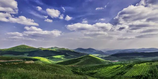 A scenic view of Zhangbei Grassland