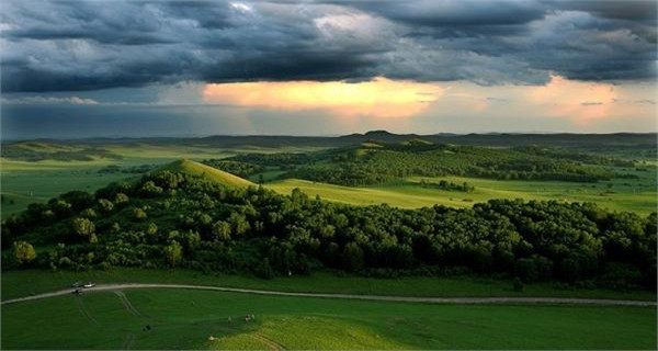 A scenic view of Zhangbei Grassland