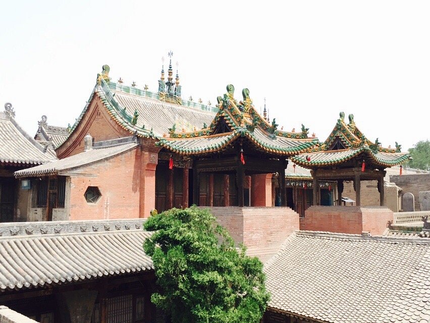 A scenic view of Zhangbi Ancient Castle
