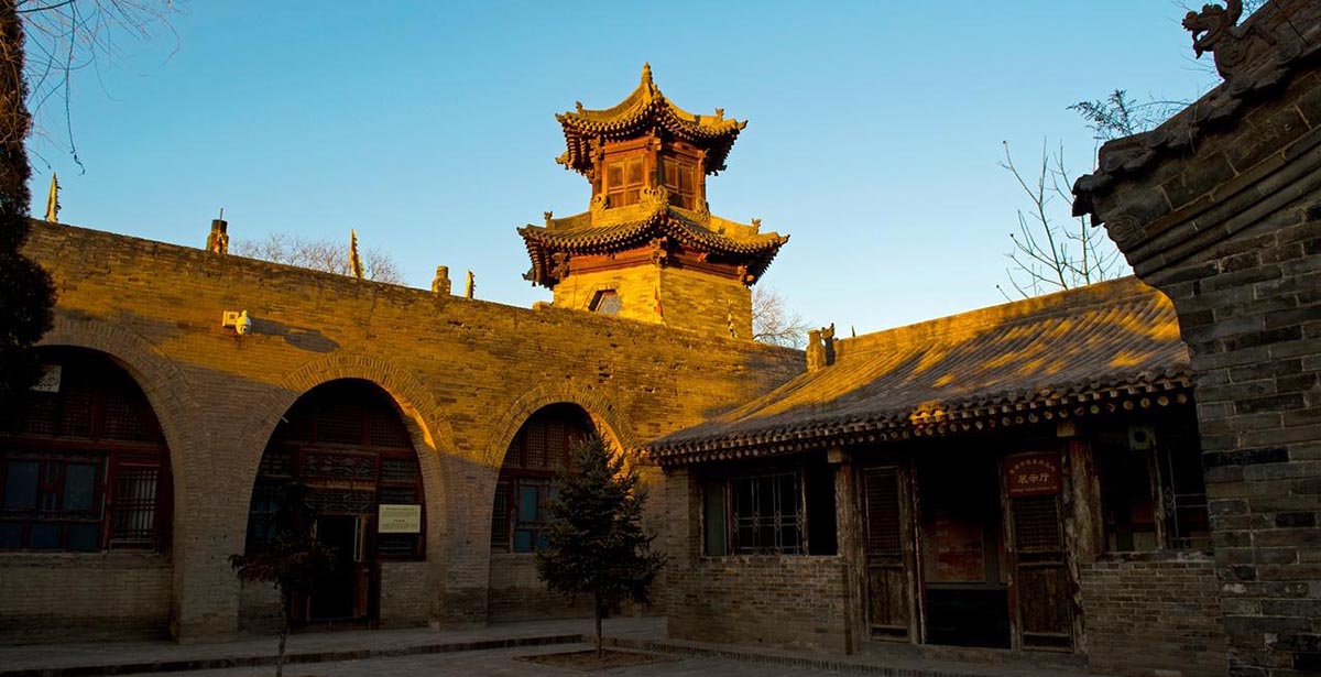 A scenic view of Zhangbi Ancient Castle