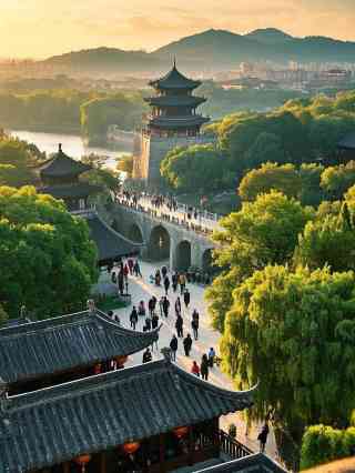 A scenic view of zhanggong mountain