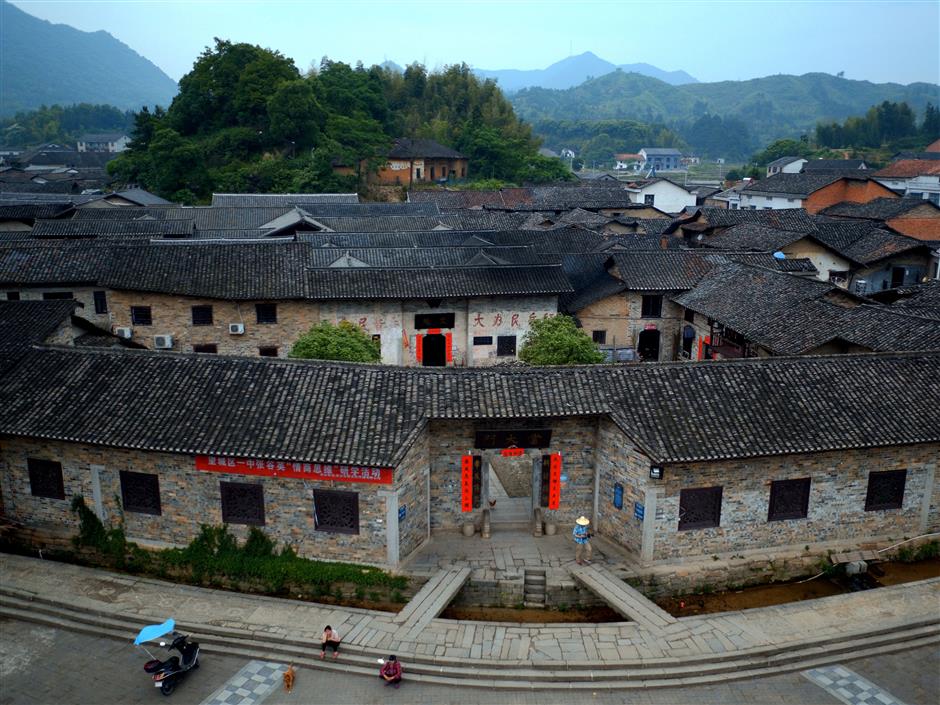 A scenic view of Zhangguying Village