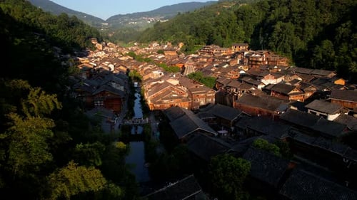 A scenic view of Zhangguying Village