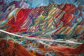 A scenic view of zhangye danxia national geopark