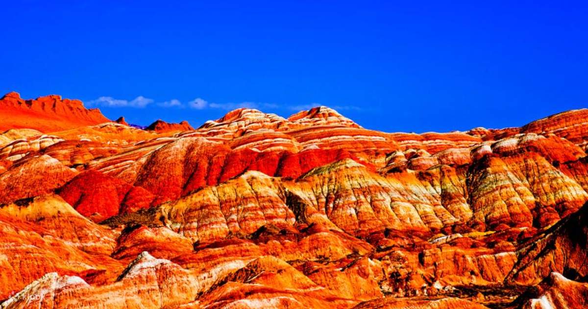A scenic view of zhangye danxia national geopark