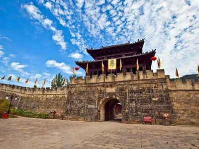 A scenic view of zhaohua ancient city