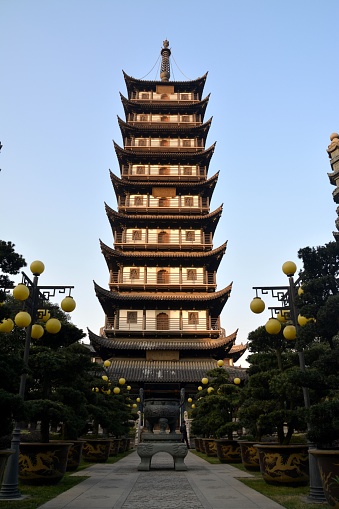A scenic view of Zhenru Temple