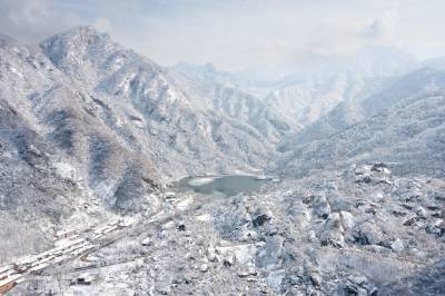 A scenic view of zhongnanshan_geological_park
