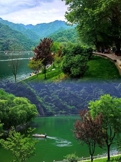 A scenic view of zhongnanshan_geological_park