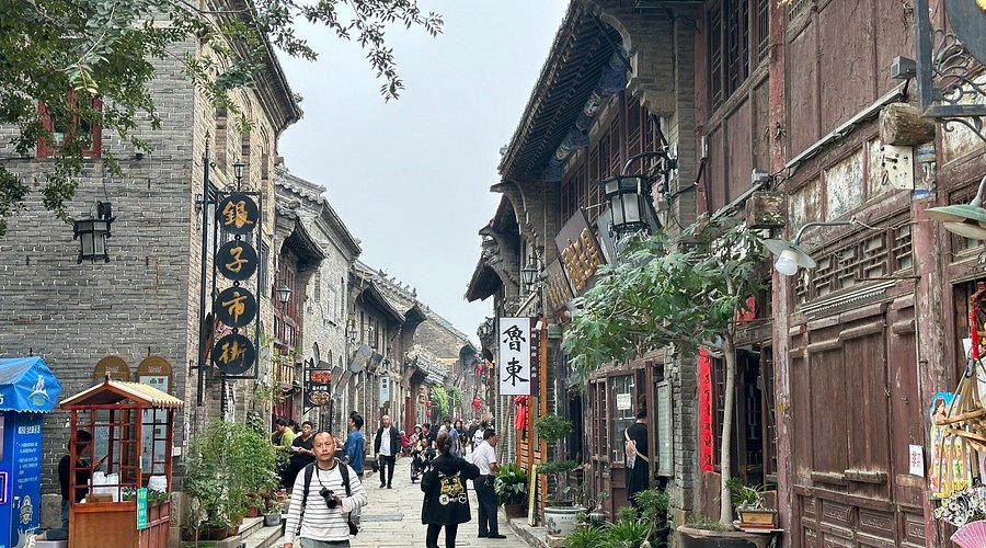 A scenic view of Zhoucun Ancient Commercial City