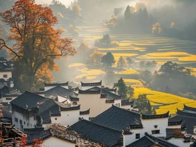 A scenic view of Zhoucun Ancient Commercial City