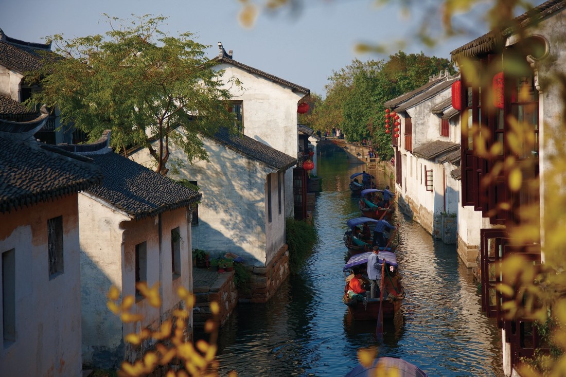 A scenic view of zhouzhuang water town