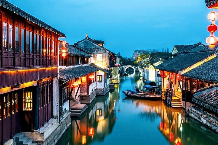 A scenic view of zhouzhuang water town